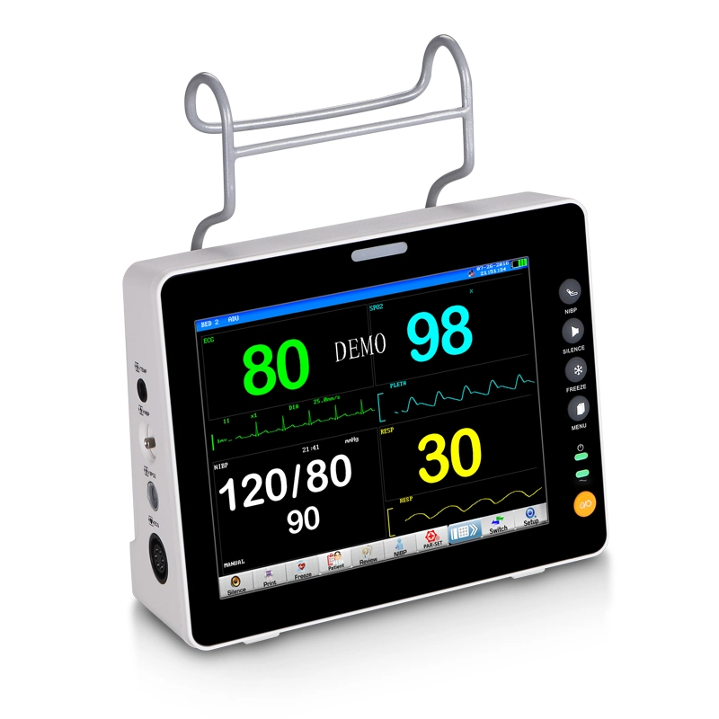 Moniteur patient portable Multi-Parameter animaux Moniteur de l'utilisation de l'Hôpital Vétérinaire Vétérinaires Critical Care La surveillance vétérinaire