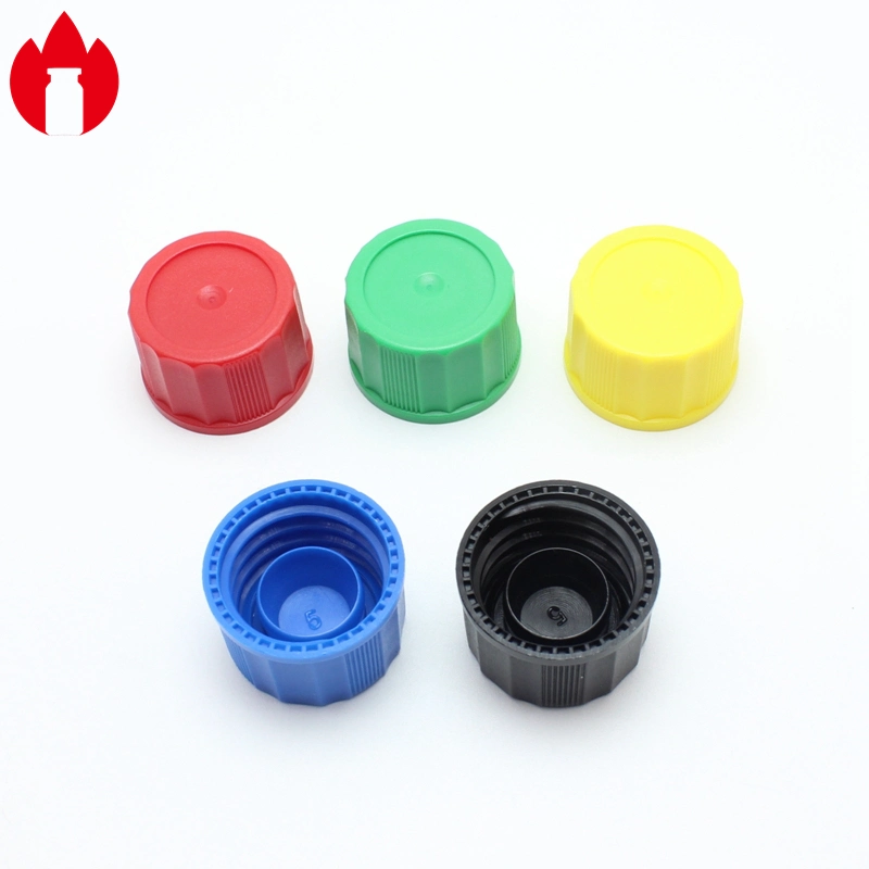 Customizable Red White Black Blue Green Screw Plastic Cap PP Cap with Glassket for Vials Bottles