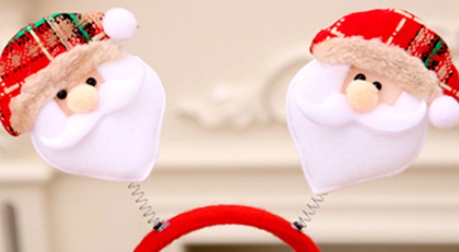 2023 New Cheap Christmas Ornaments Party Supplies Children's Gifts Snowflake Antler Headband