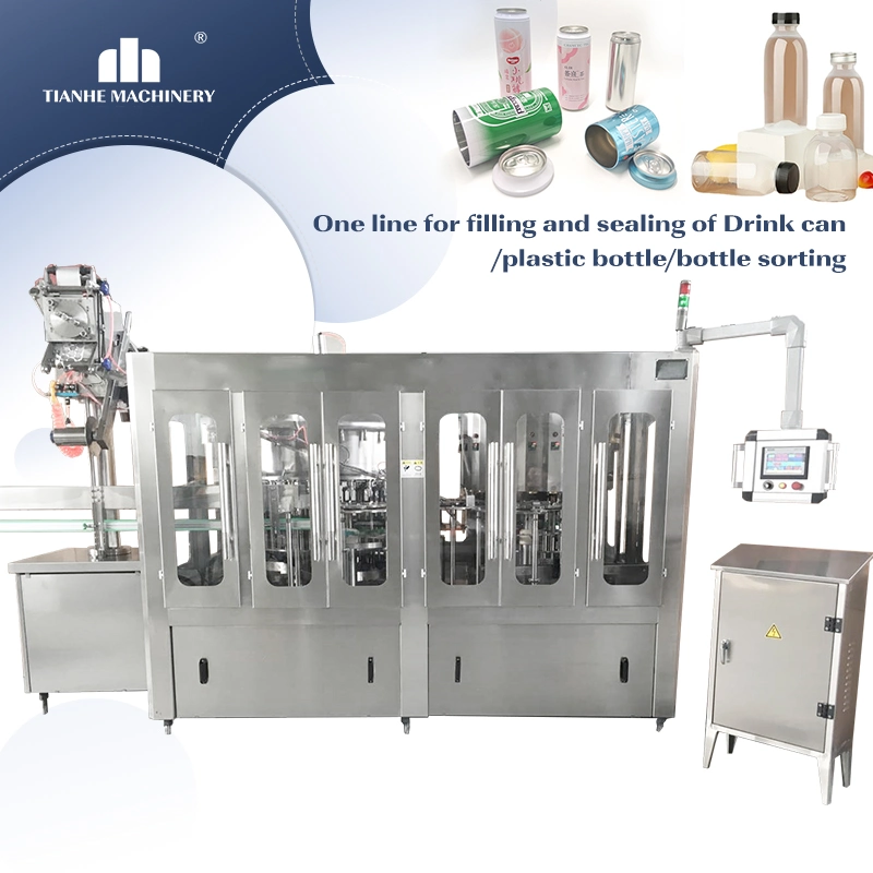 Tianhe Automatic Soda Energy Carbonated Soft Drink Beverage Isobaric Bottle Filling Machine