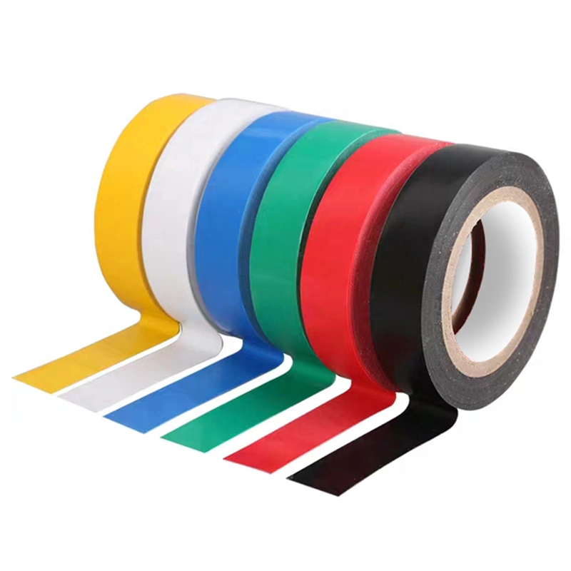 Cinta de aislamiento de alta tensión de color caucho adhesivo PVC para líneas eléctricas.
