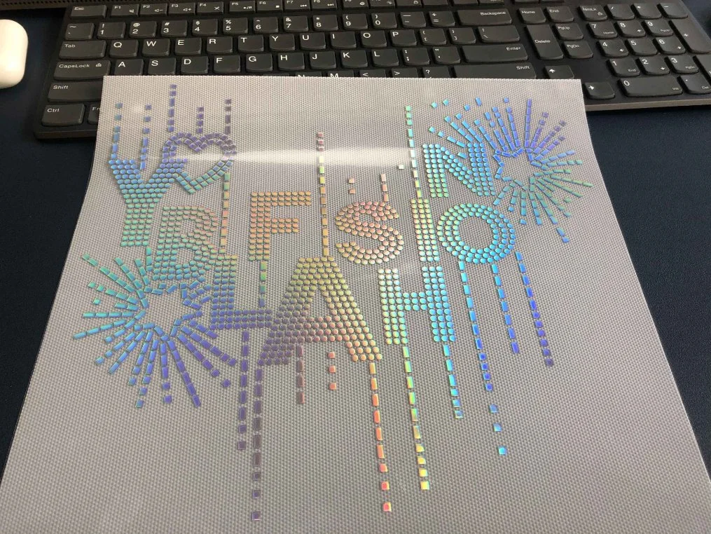 Ferro em alumínio Multi Laser cor prata Série Personalizada Rhinestone vinil para roupa