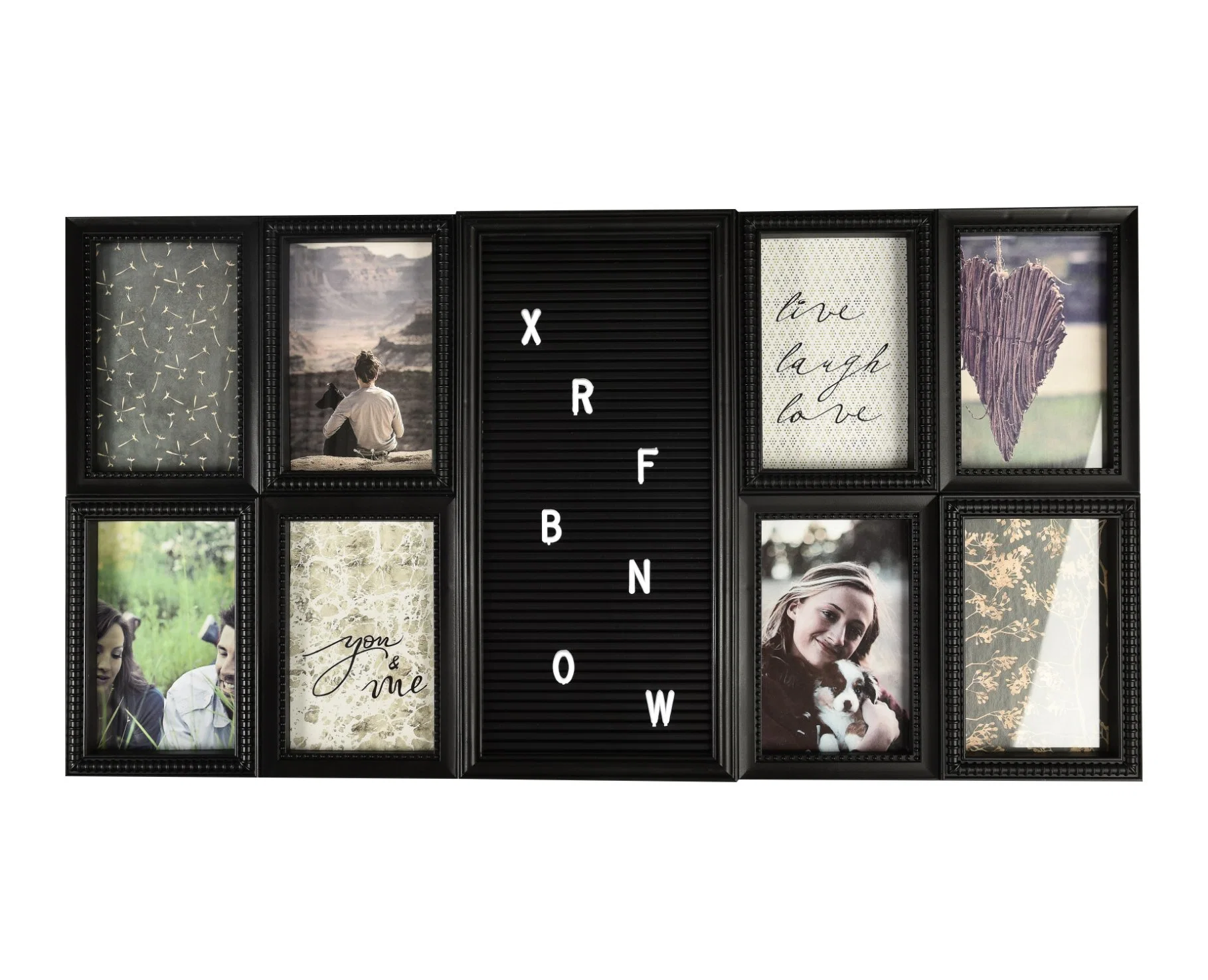 Amazon Hot Sale 4X6 Black Table Top Picture Photo Frame Set