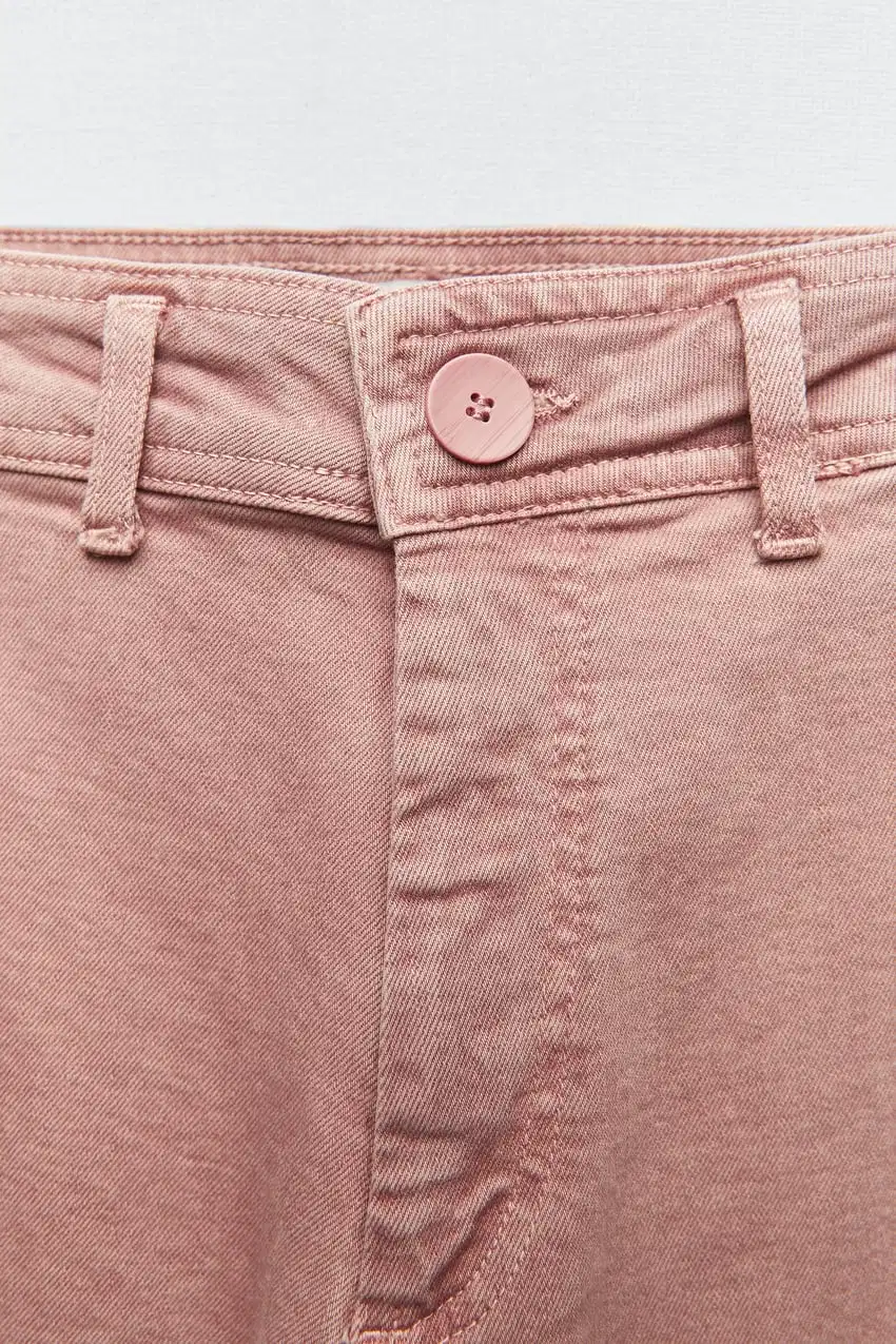 أزياء بالجملة ونيم جينز الوردي نمط جديد على ساق واسعة الجينز