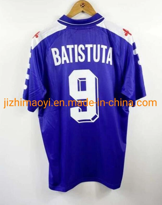 Wholesale/Supplier Dhgate Amazon Best Seller 1998 1999 Retro Fiorentina Soccer Jerseys 9 Batistuta 10 Rui Costa 98 99 Home Football Shirt 2000 Camisas