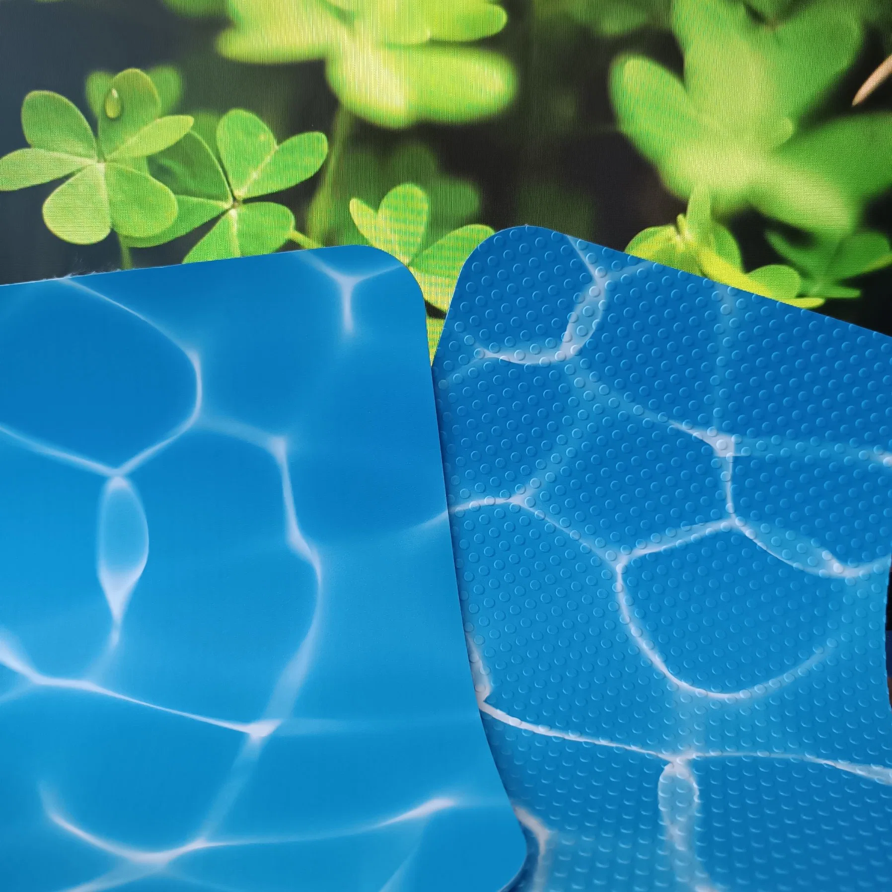 Membrana de plástico impermeável revestimento para piscinas em PVC azul antiderrapante Ótimo para piscinas Inground