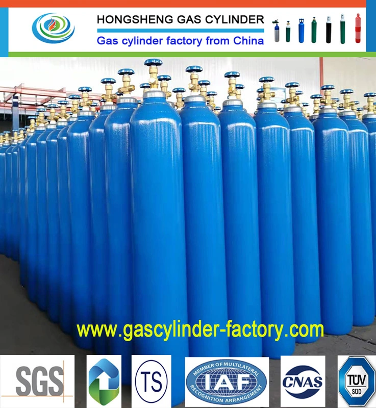 Water Capacity Diameter 219 mm Gas Cylinders Oxygen Tanks