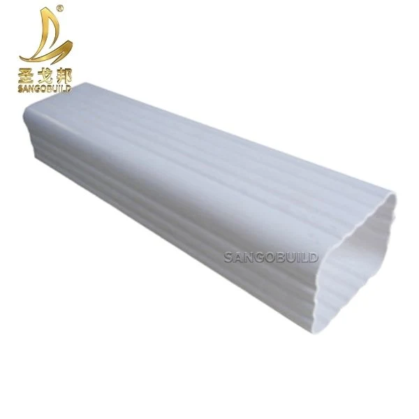 100% Raw Materials PVC Rain Water Gutter Roofing Aluminum Rain Gutter PVC Gutter Downspout and Pipe Fittings Building Materials