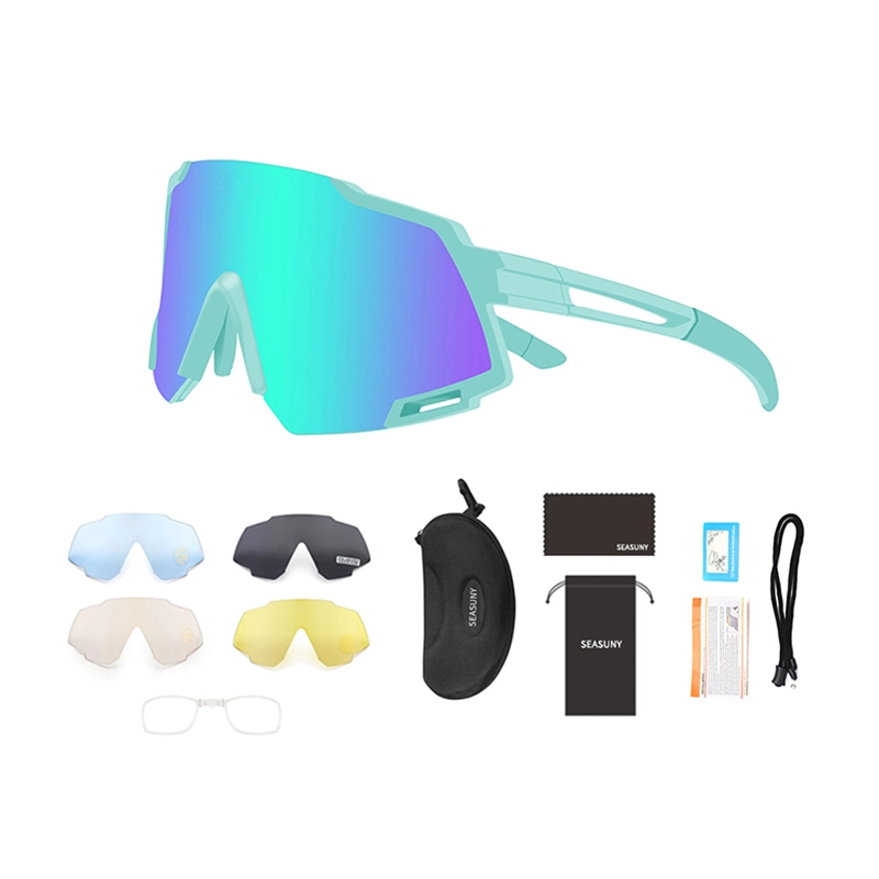 5 Lens Set Cycling Polarized Sunglasses Cycle Sunglasses Bike Sport Polarized UV