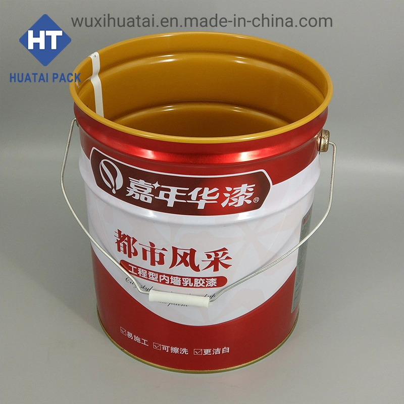 20lt 18liter 5 Gallon Metal Chemical Printing Tin Conical Pail for Paint Lubricant Solvent