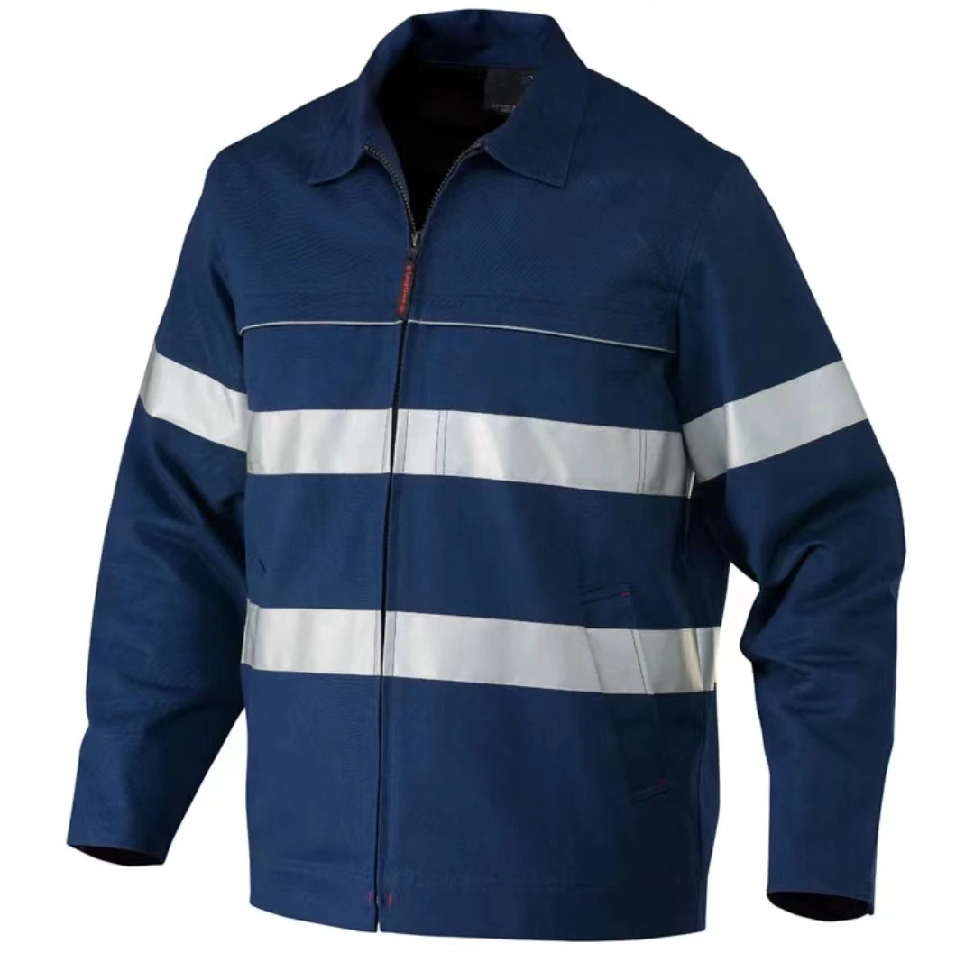 Armor komfortabel atmungsaktiv Sicherheit Klassische Hi Vis Bluey Jacke mit Reflektierendes Band