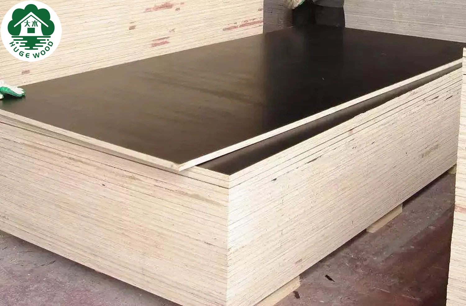 Black Film Faced Plywood Marine Construction Formwork Phenolic Board