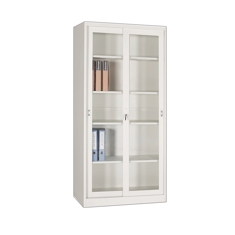 Sliding Glass Door Display Cabinet Lockable Metal Cabinet