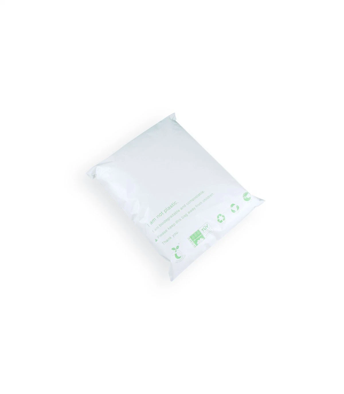 Nouveau design Eco Friendly biodégradable Pla de nettoyage à sec les emballages alimentaires sacs poly PLA sac de plastique Sac gros magasin de vêtements PLA