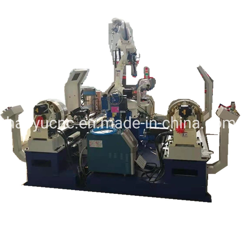 Industry Production Line CNC Arc Automatic MIG TIG Aluminum Stainless Steel Gas Water Fuel Tank End Dome Seam Robot Welding Machine