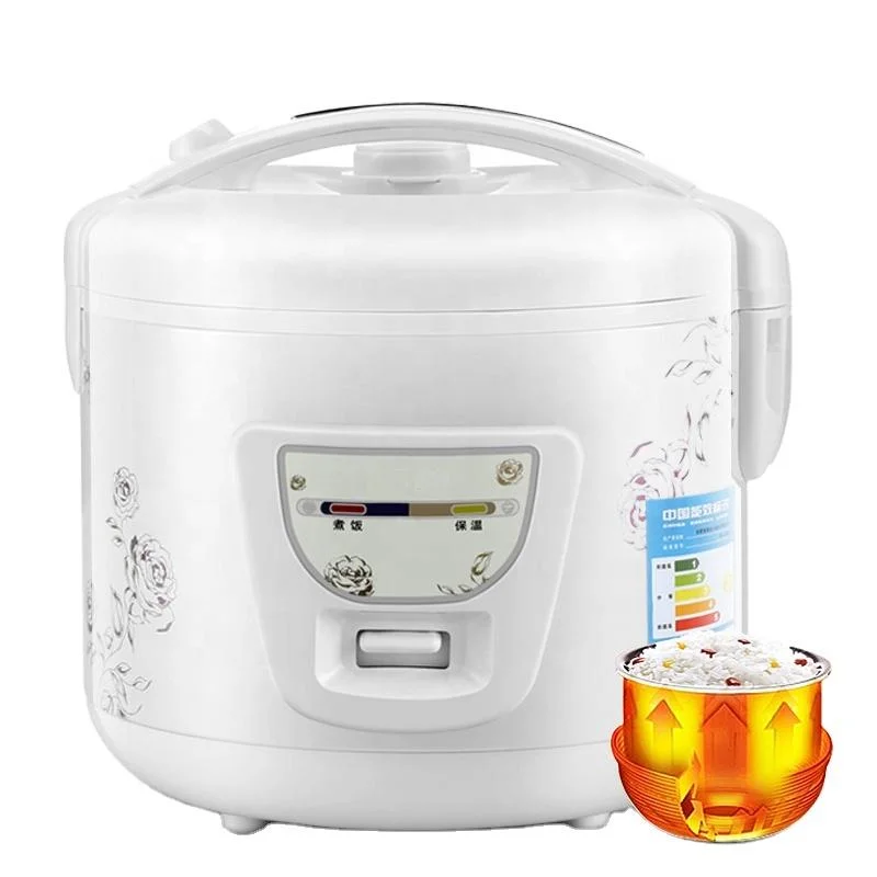 Blanc 2.2L 1.5L 1,8 l micro-ondes cuiseur à riz cuiseur à riz de luxe de fleur d'impression