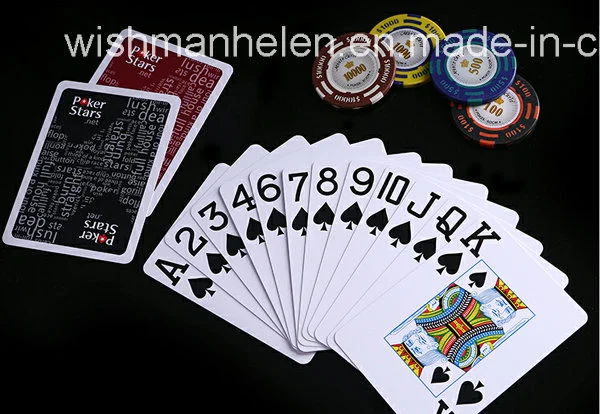 310gms Black Core Paper Casino Poker Playing Cards