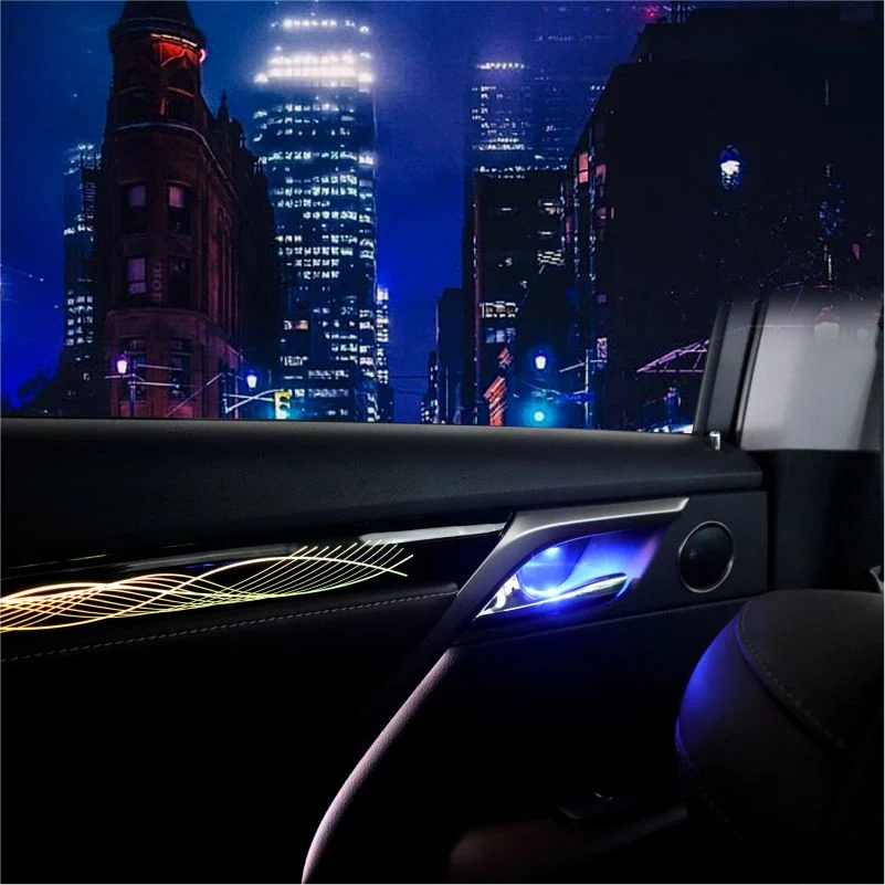 Decorative Atmosphere 12V Flexible APP Control RGB Full Color Car Interior Ambient