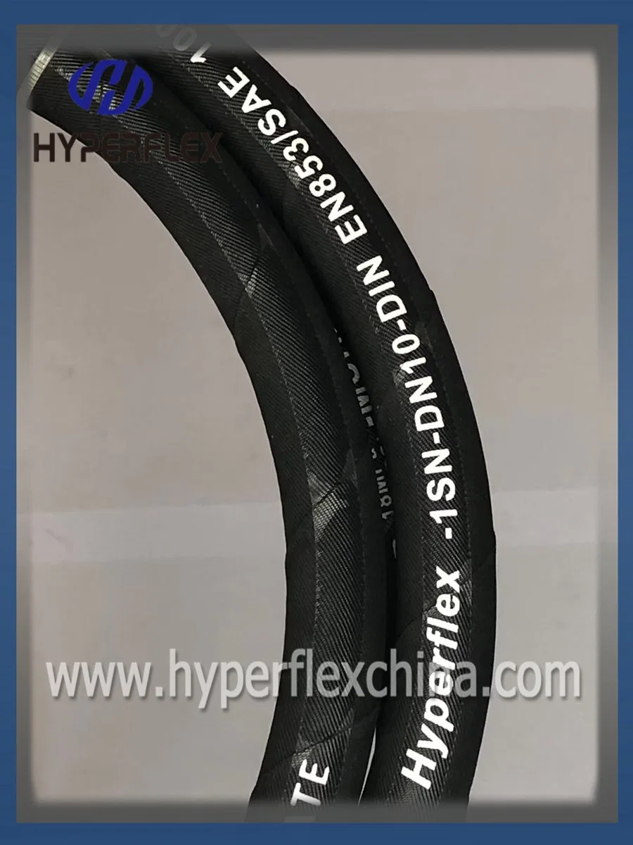 Rendimiento de alta calidad/alto costo Alta presurización 2 cable trenzado Hyperflex en 857 2SC manguera flexible /manguera hidráulica de goma