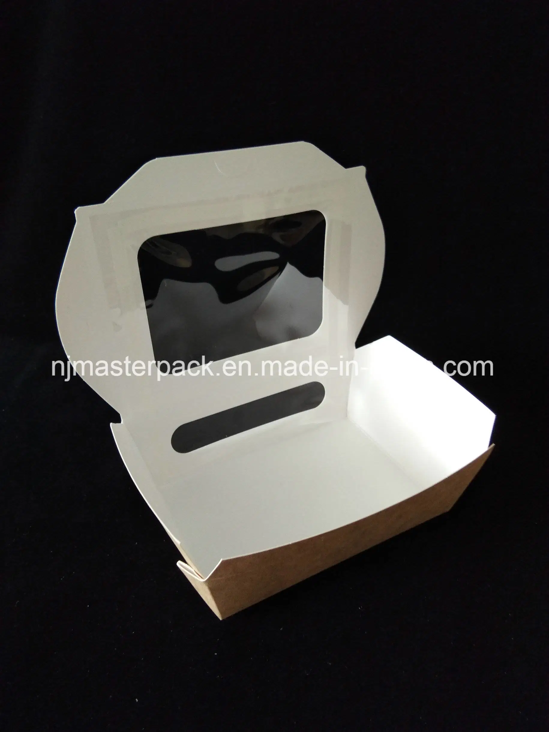 2018 Food Lunch Paper Box with PVC Window