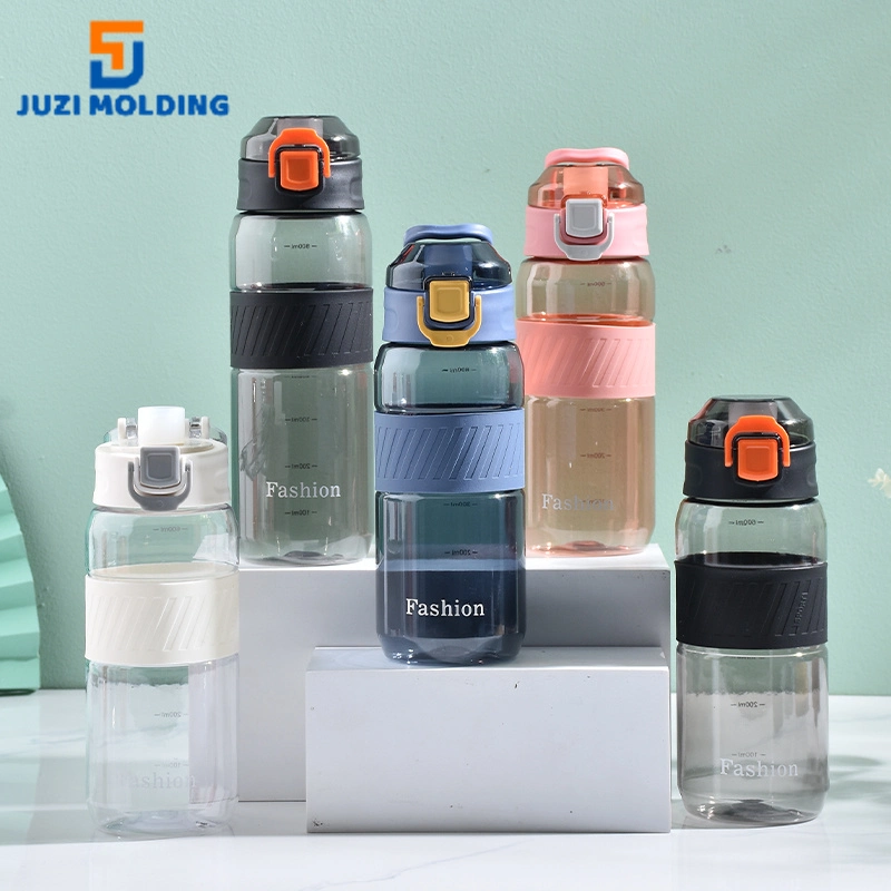 Juzi New Design Silicone Spout Direct Drinking Plastic Water Bottle