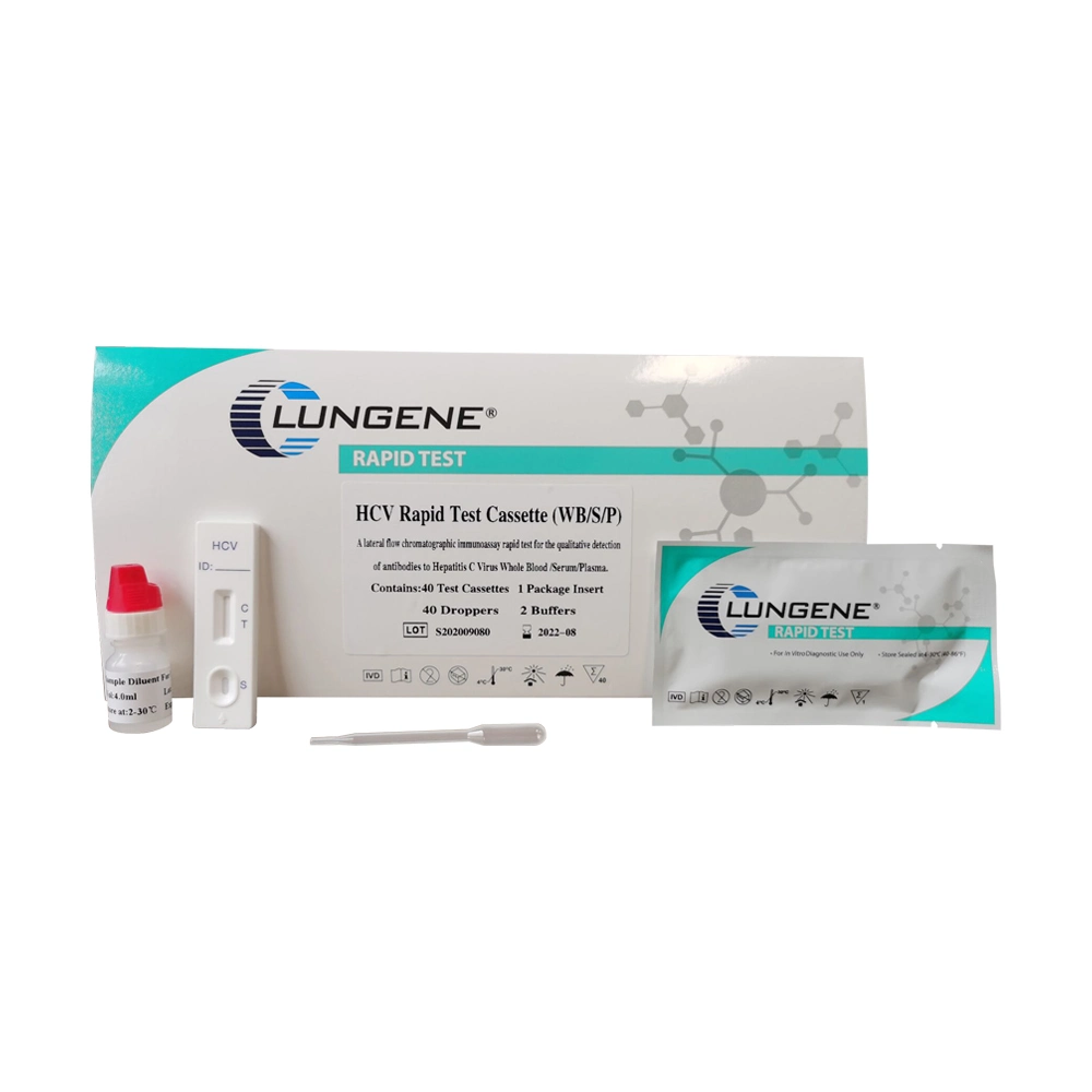 Clungene One Step Hepatitis C Virus HCV Rapid Test for Hospital/Lab Use