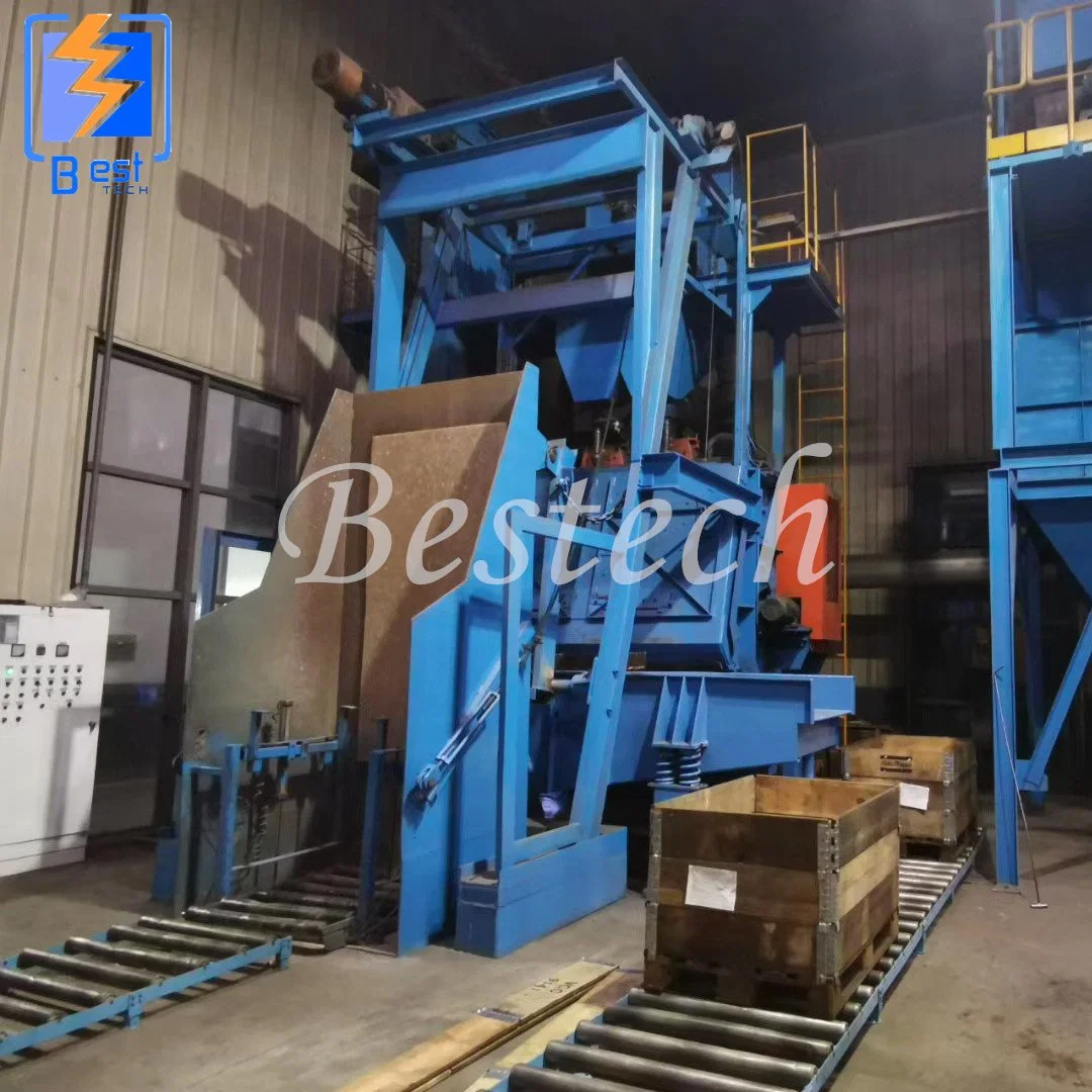 Q3220 Casting Spring Bearing Shot Blasting Machine with Crawler Belt