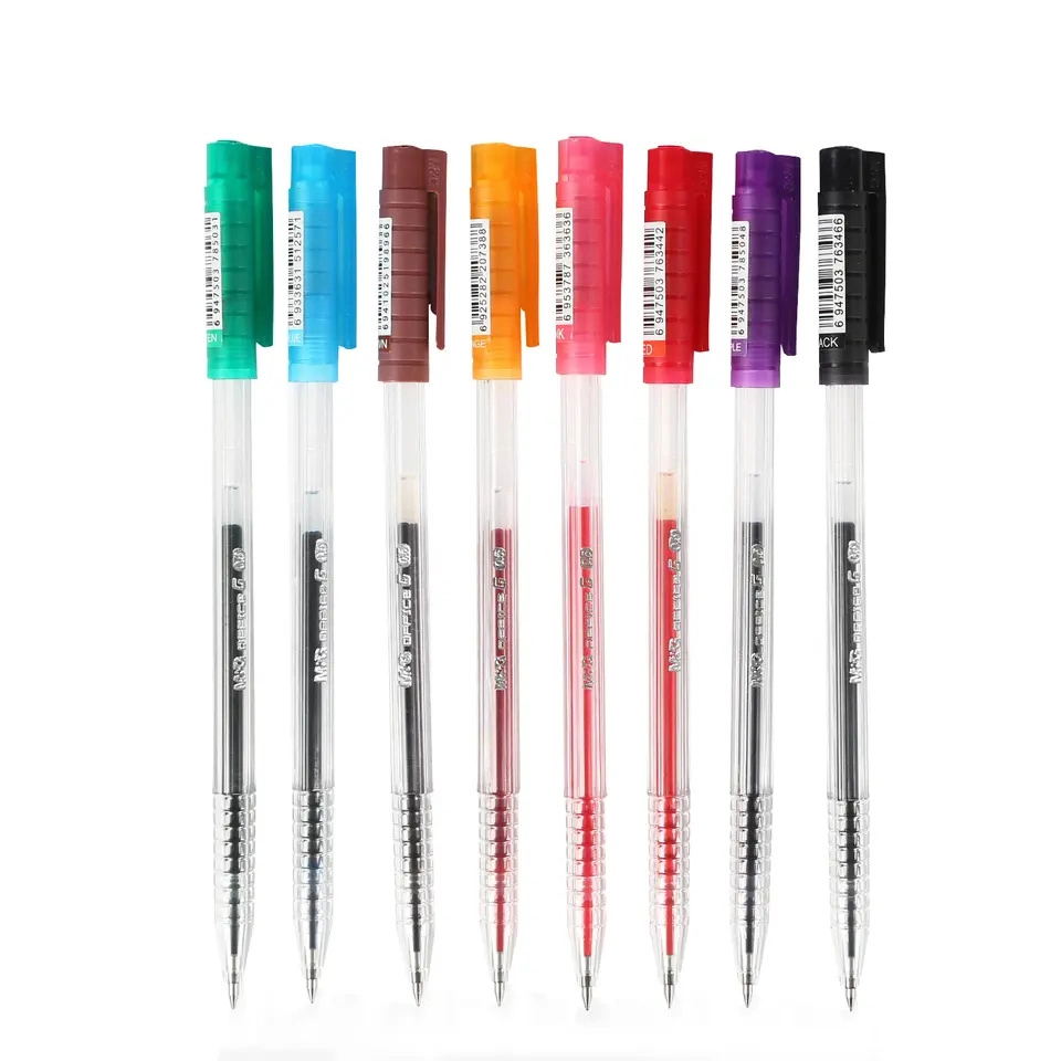 8 couleurs de 0.5mm d'alimentation de l'École de la papeterie de bureau stylos pour fournitures de bureau de gel