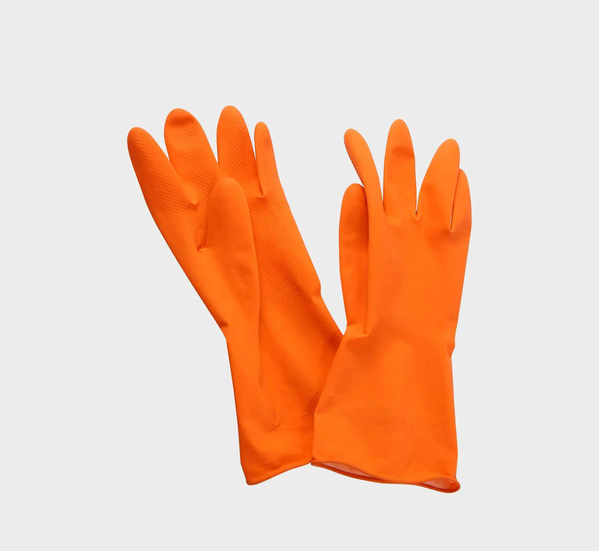 Guantes de Látex de color naranja hogar guantes de goma barata