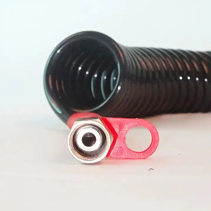 Trailer 28 Turns 22 Turns Coiled Spring Pipe PA12 Pneumatic Spiral Coil Brake Air Hose