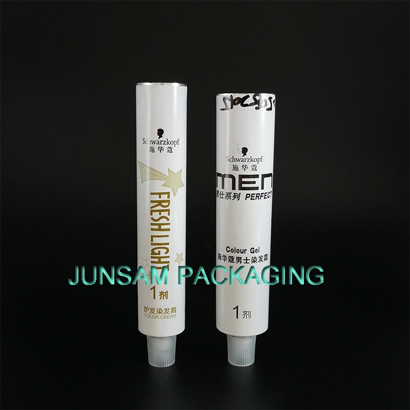 Hair Coloring Cream Flexible Tube Made of Pure Aluminum Metal Packaging Producer Price