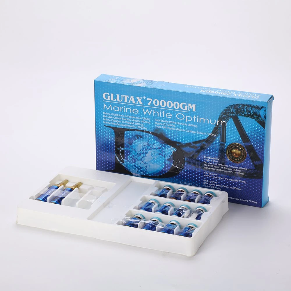 Blanchiment à l'aiguille Glutax 75GS Injection de glutathion réduit pour éclaircir la peau.