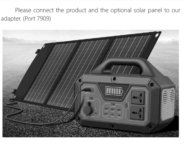 Горячая продажа Портативная электростанция 500W Поддержка Solar Panel Charge Портативный генератор электропитания USB 3.0 для использования вне помещений в чрезвычайных ситуациях