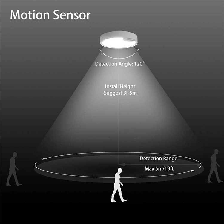 Miclion LED Modern LED ceiling Light Motion Sensor Lamp Lighting for Bedroom Bookcase Cabinet