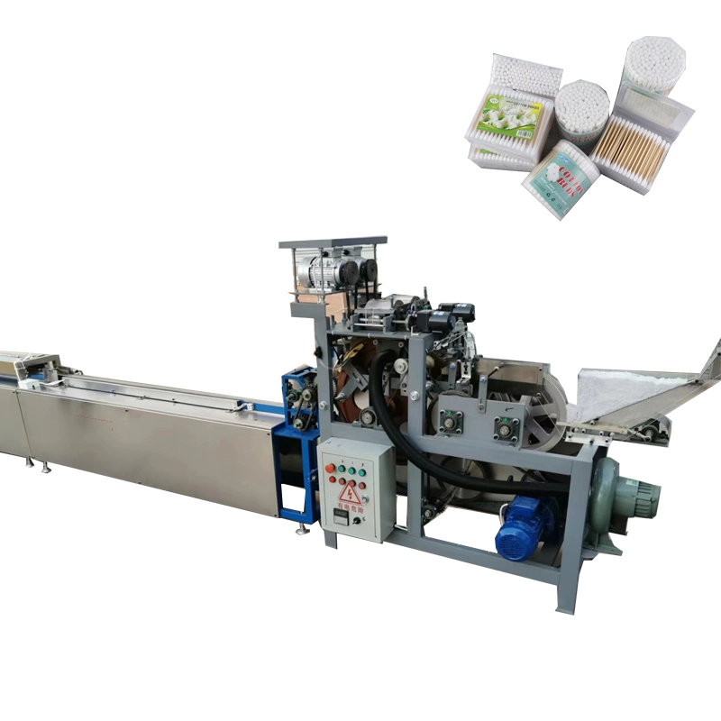 Full Automatic Surgical Absorbent Cotton Swab Making Machine for Hospital Use Double-Head Cotton Swab Machine