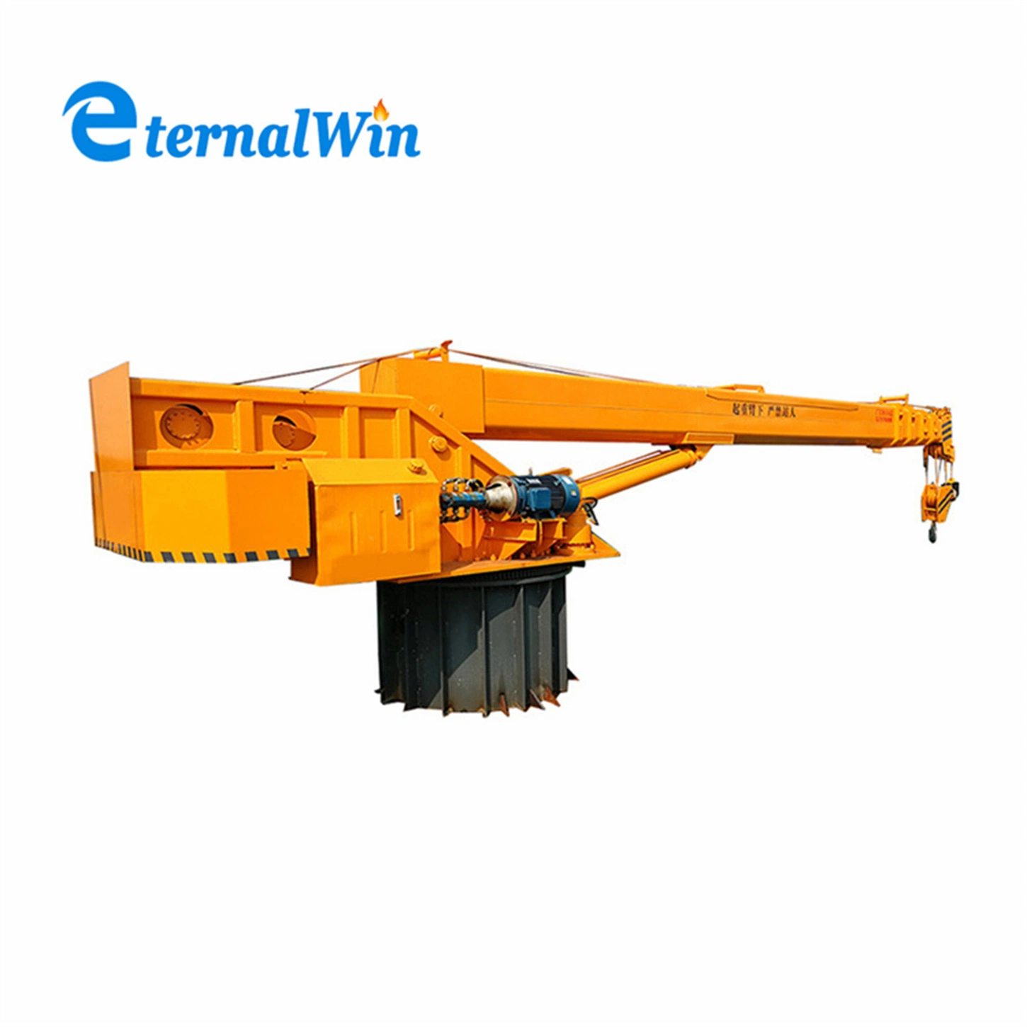 Mini 10 Ton Hydraulic Knuckle Boat Marine Deck Crane