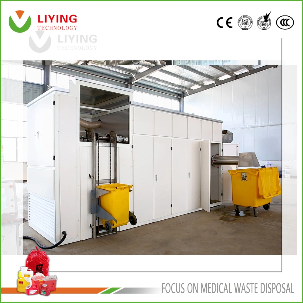 Hazardous Hospital Medical Waste Microwave Treatment Disposal Unit Machine