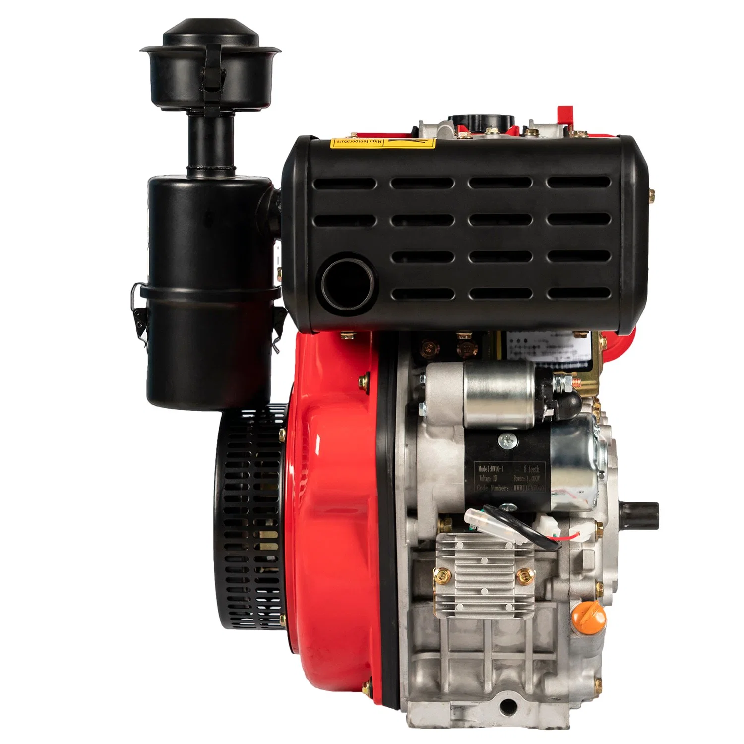 Moteur diesel de qualité supérieure à un cylindre, quatre temps, 12 HP