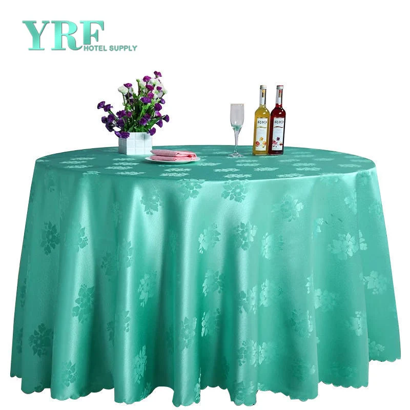 54*84 Inch Daily Use Banquest Essential Green Round Tablecloths