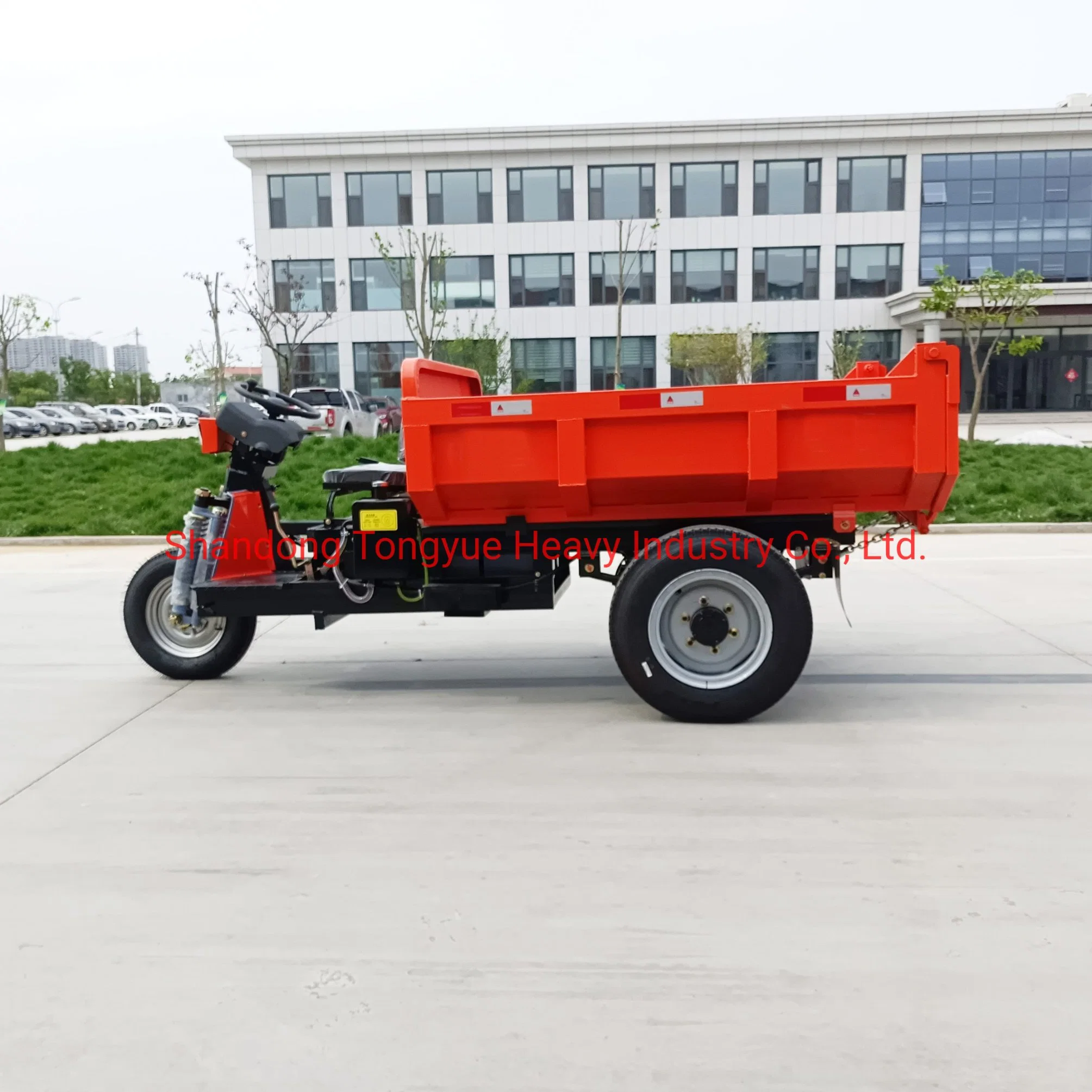 Carro de rodas de Mineração de 2 toneladas com capacidade para triciclo elétrico