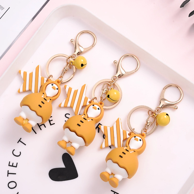 Customized Cute Logo 3D/2dpvc Anime Keychain Cheap PVC Rubber Keychain Gift