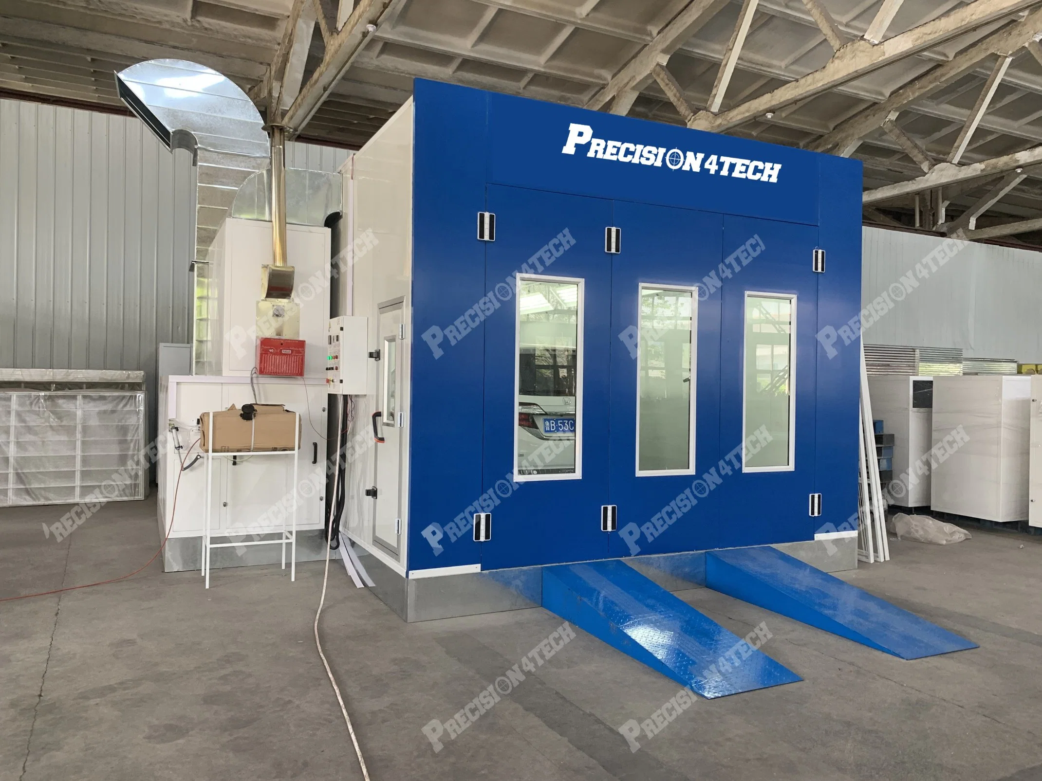 Factory Customized Wholesale/Supplier Diesel/Electric Heating Car/Truck Spray Booth Paint Cabin and Baking Oven with Basement in Stock Quick Delivery/Lift/Wheel Balancer