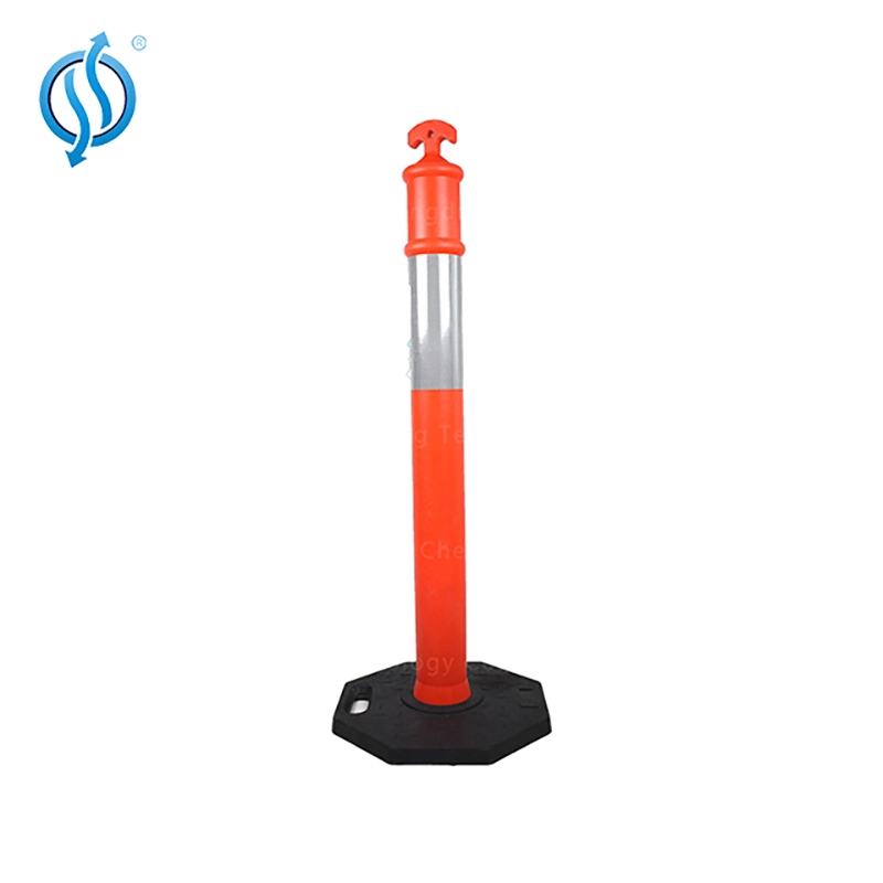 Manufacture Cheap PE PU Warning Post Traffic Safety Warning Bollard Plastic Warning Pole Post