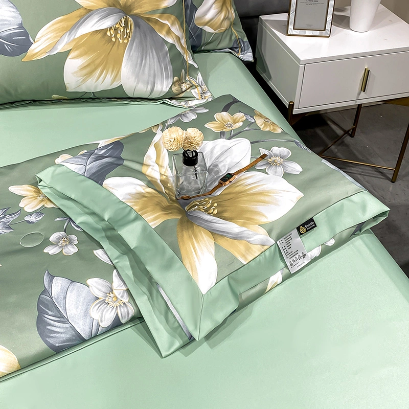 Fashion Hot Sale Hotel Home Luxury Bedding Set 100% T Encel Bet Sheet Linen Bedding