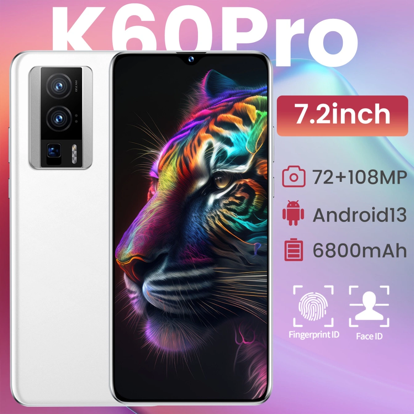 K60PRO Android Smartphone HD Large Screen Global Integrated Built-in Mobile Phone