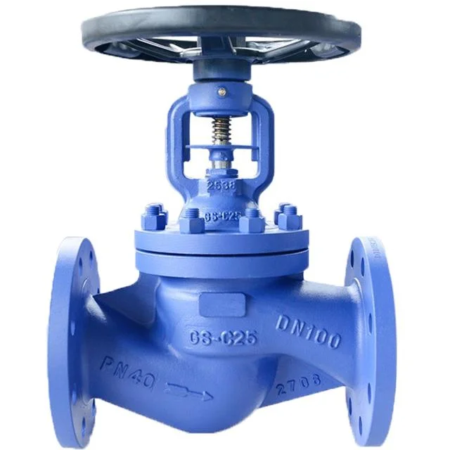 Ductile Iron Cast Steel Bellows Seal Flanged Globe Valves