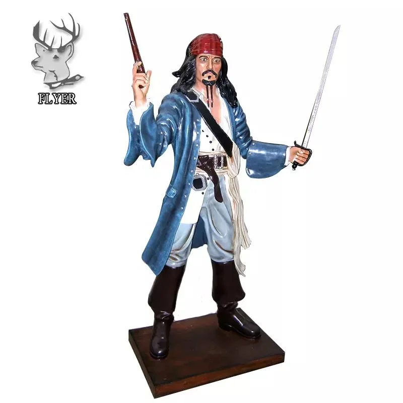 Resin Craft Movie Pirate Ship Resin Figure Pirate Sculpture