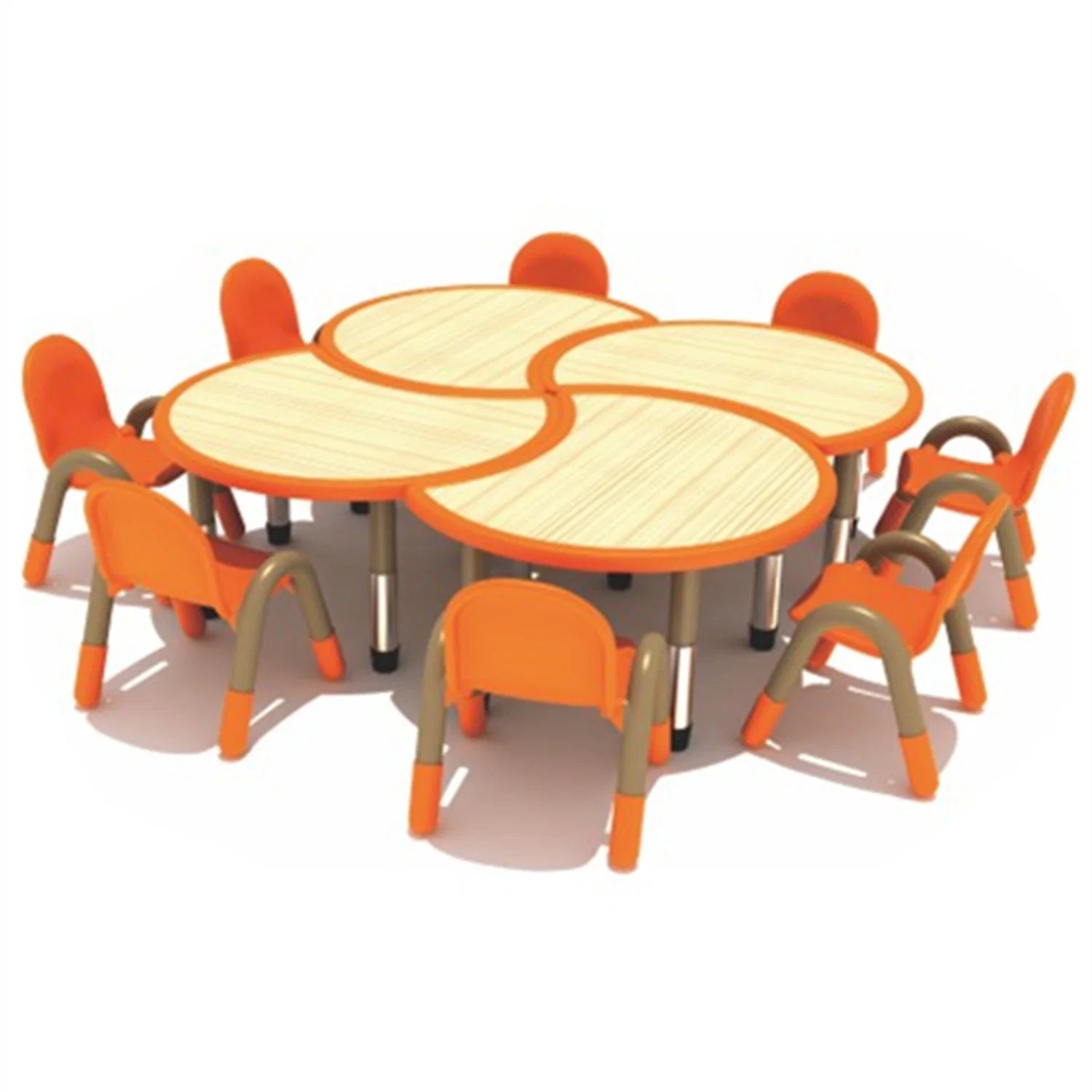 Kindergarten Kids Eating Desk Children Plastic Triangle Table SL15