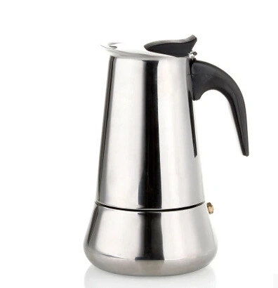 Stainless Steel Filter Coffee Maker Household Moka Coffee Machine Coffee Pot Percolator Tool100ml 200ml 450ml