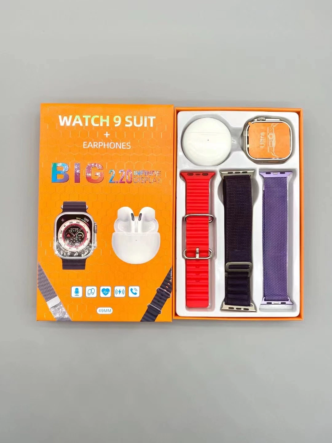 Sehen Sie sich 9 Smartwatch Series 49mm 2,0 Zoll HD Screen Wearpro an Smart Watch